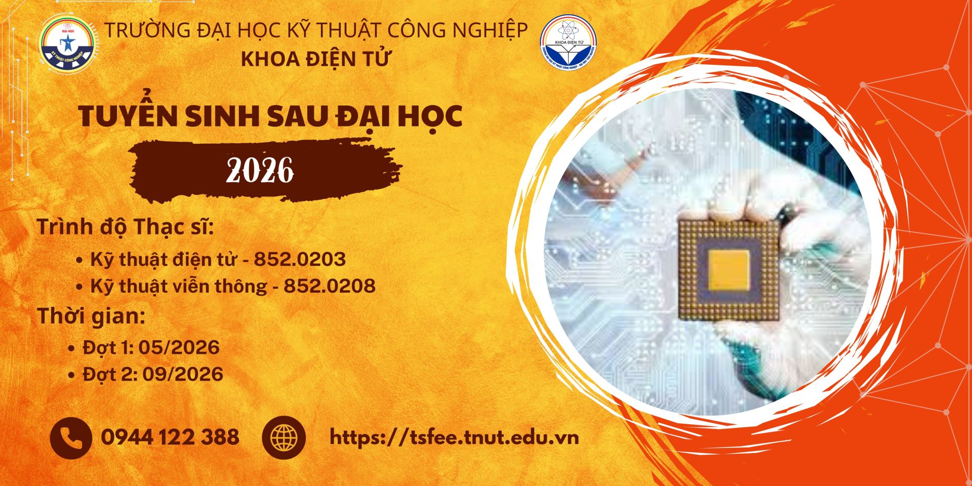 tuyển sinh đào tạo trình độ thạc sĩ năm 2026